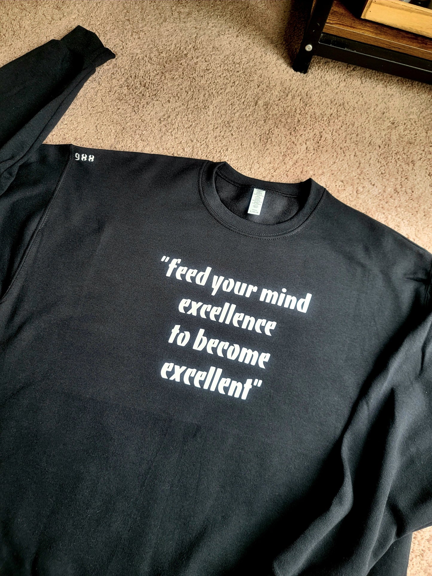 "Excellence" Fleece Crew Long Sleeve